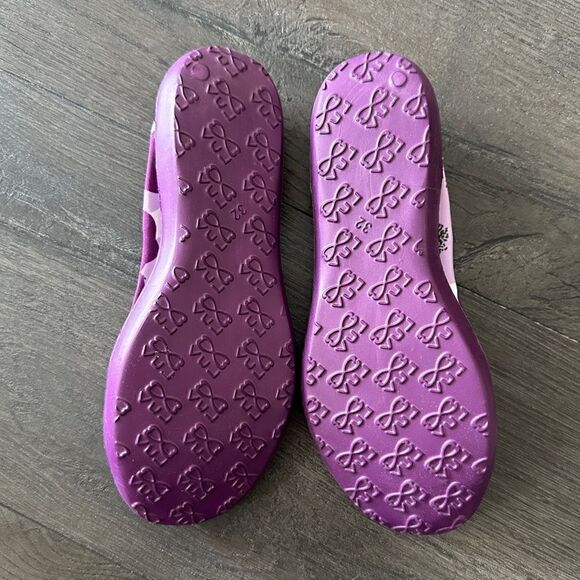 Girls Luv Footwear Dream Flats Size 1, Purple, NIP, Machine Washable - Picture 3 of 9
